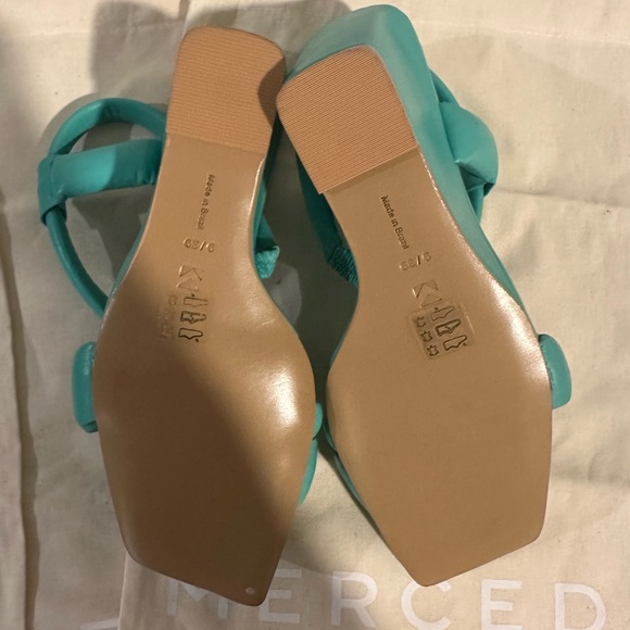 MERCEDES CASTILLO ALBIA TUBULAR NAPA WEDGE SANDALS - Picture 3 of 9